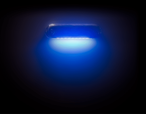 SCM-CL-SS-Illuminated-Blue-500×390 Shadow-Caster Marine LED Lighting Above Water Light SCM-CL-SS Illuminated Blue