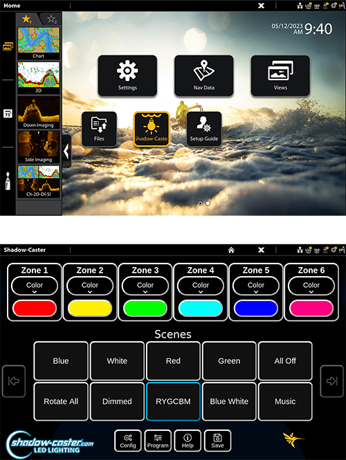 Humminbird Shadow-Caster Integration