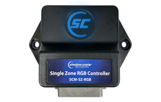 Shadow-Caster SCM-SZ-RGB Single Zone Lighting Controller with Blue Backlit logo