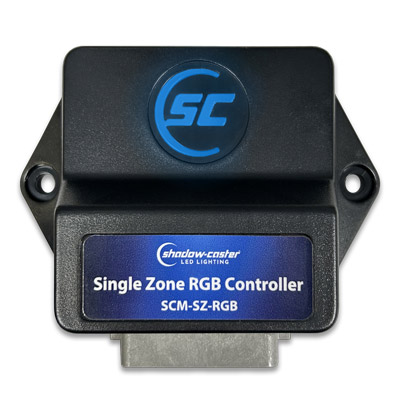 Shadow-Caster SCM-SZ-RGB Single Zone Lighting Controller with Blue Backlit logo